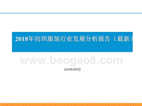 2018年纺织服装行业发展分析报告（最新）.pptx