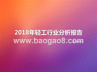 2018年轻工行业分析报告.pptx