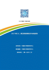 2017年双11、黑五海淘消费投诉与体验报告.pdf