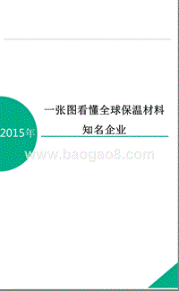 2015年一张图看懂全球保温材料知名企业.pptx