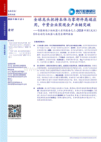 2018中国（武汉）国际自动化与机器人展览会调研报告：全球龙头把持本体与零部件高端应用，中资企业实现全产业链突破.pdf