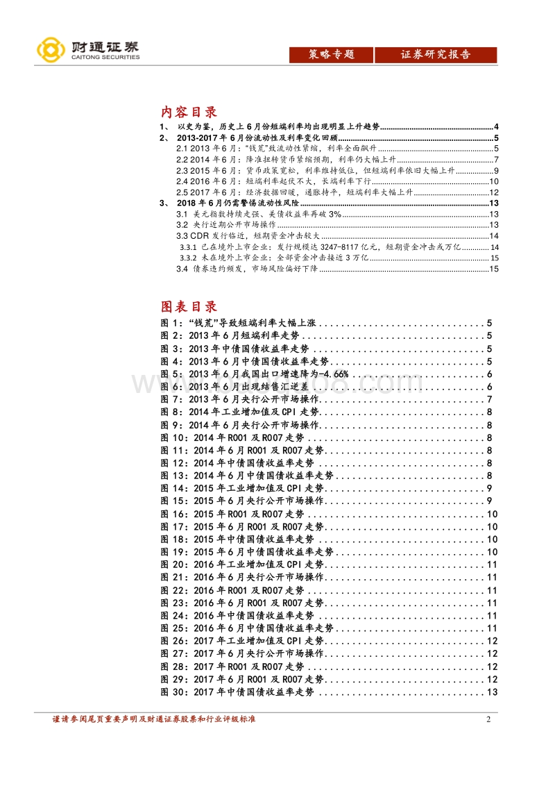 流动性专题报告：以史为鉴，警惕六月份流动性风险.pdf_第2页