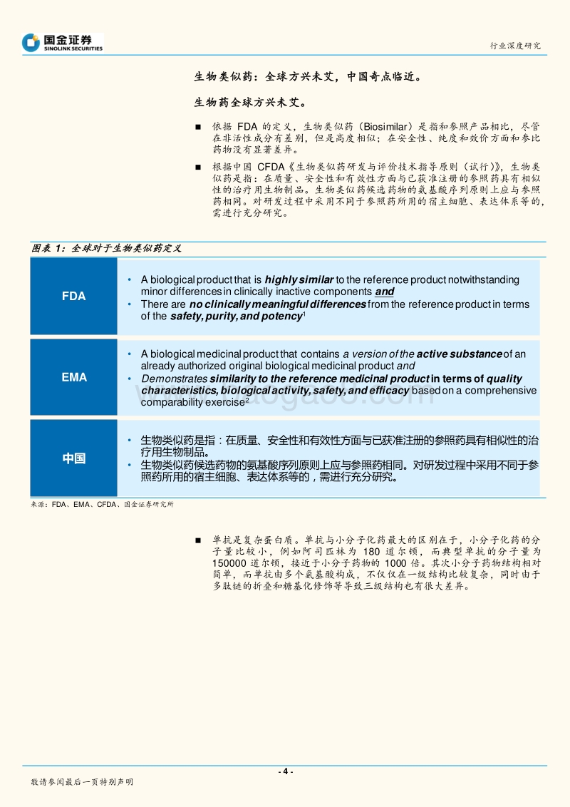 生物类似药：全球方兴未艾，中国奇点临近！.pdf_第4页