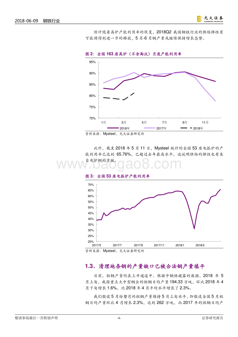 钢铁行业2018年下半年投资策略：中长期预期待改善，中厚板股票是首选.pdf_第4页