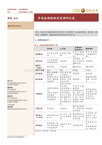 有色金属：青海盐湖提锂深度调研纪要.pdf