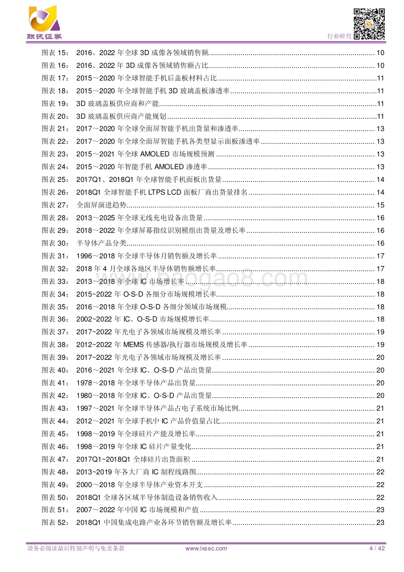 电子行业研究2018中期策略：关注创新增量、自主研发、需求旺盛、价格上涨带来的投资机会.pdf_第4页