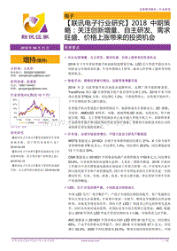 电子行业研究2018中期策略：关注创新增量、自主研发、需求旺盛、价格上涨带来的投资机会.pdf