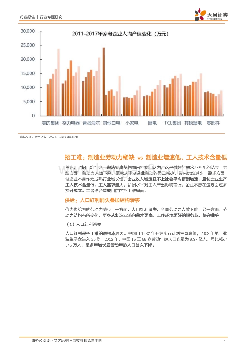 家用电器行业专题研究：思考：又到了劳动力紧缺的时点了？.pdf_第4页
