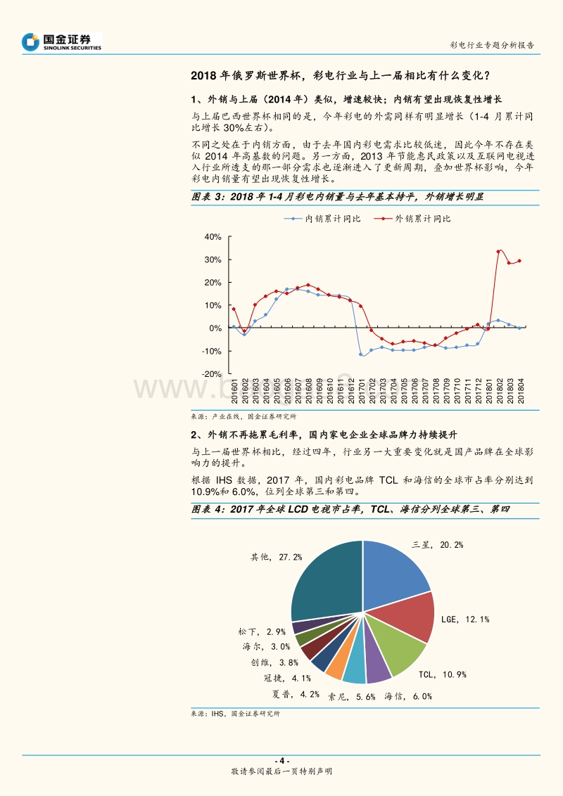 彩电行业专题分析报告：兼论国内彩电行业的几个关键变量：世界杯对彩电需求有何影响？.pdf_第4页