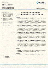 彩电行业专题分析报告：兼论国内彩电行业的几个关键变量：世界杯对彩电需求有何影响？.pdf
