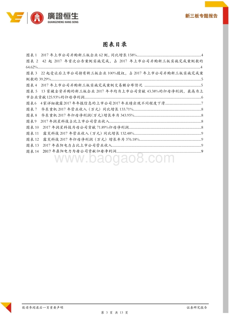 新三板专题报告：2017年上市公司100%并购新三板企业案例剖析，13家业绩增长案例新三板企业平均贡献43%归母净利润.pdf_第3页