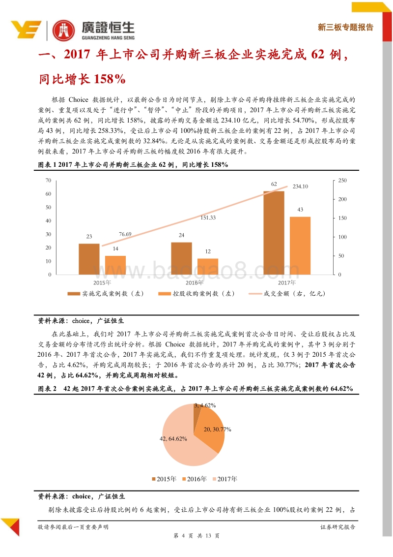 新三板专题报告：2017年上市公司100%并购新三板企业案例剖析，13家业绩增长案例新三板企业平均贡献43%归母净利润.pdf_第4页