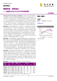 造纸轻工行业2018年下半年投资策略：稳健布局，深挖龙头.pdf