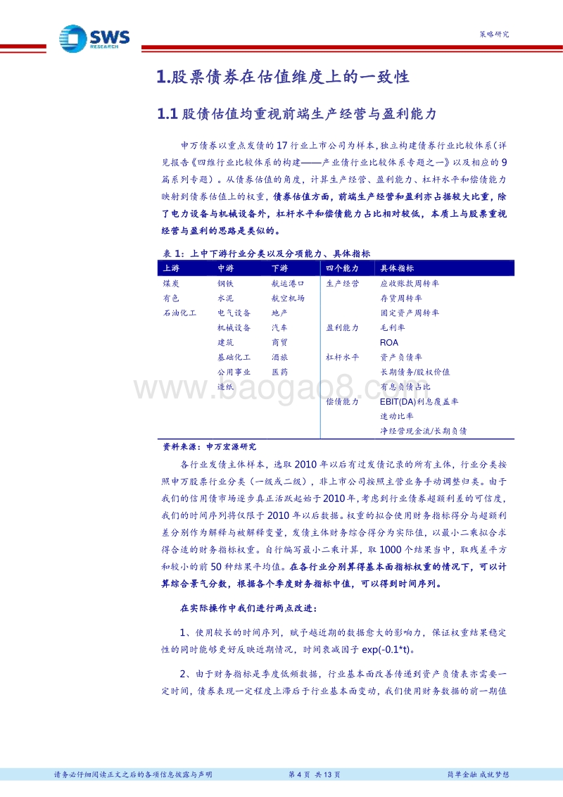 “企业信用风险排查”专题之六：股债两个视角下的行业比较.pdf_第4页