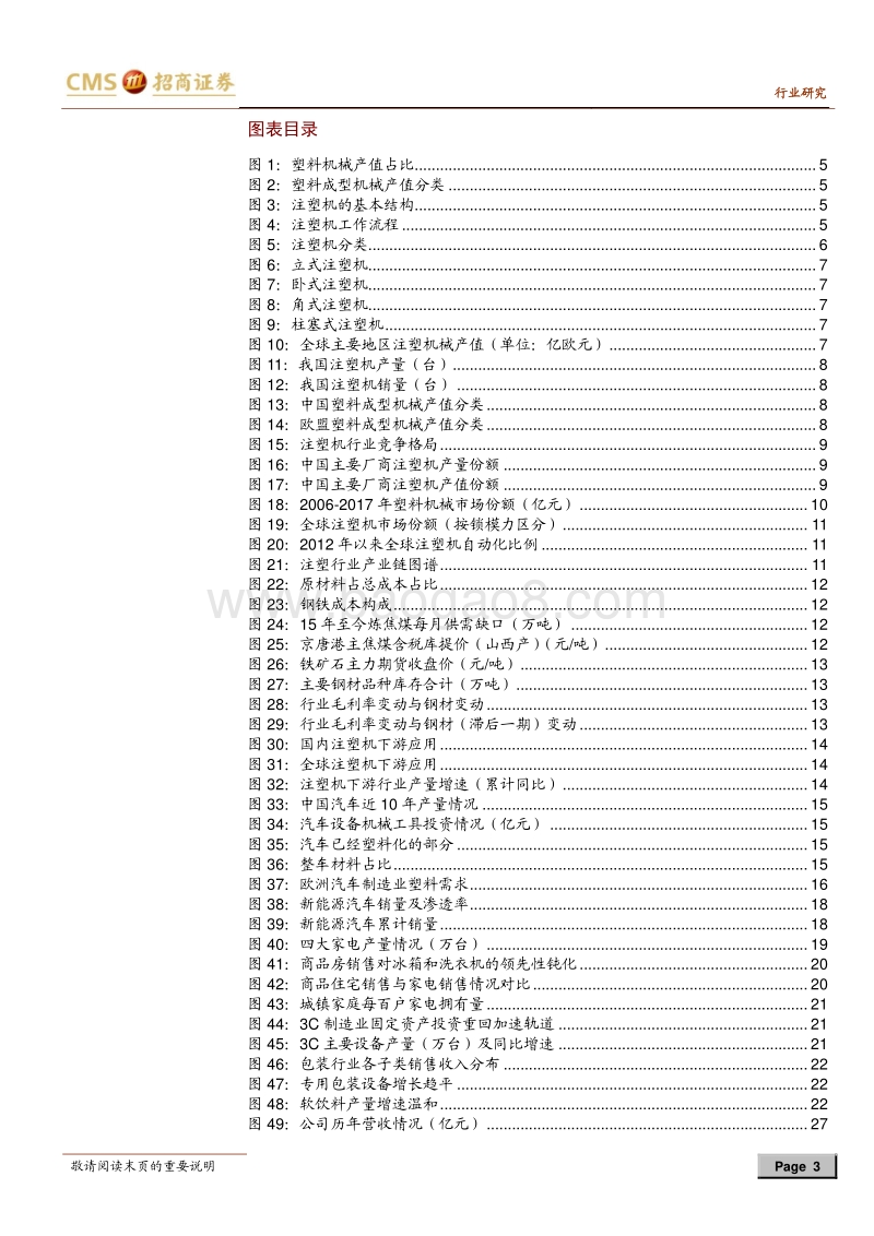 2018机械专题之注塑机行业深度报告：汽车轻量化刺激增量，二线品牌进入排位赛.pdf_第3页