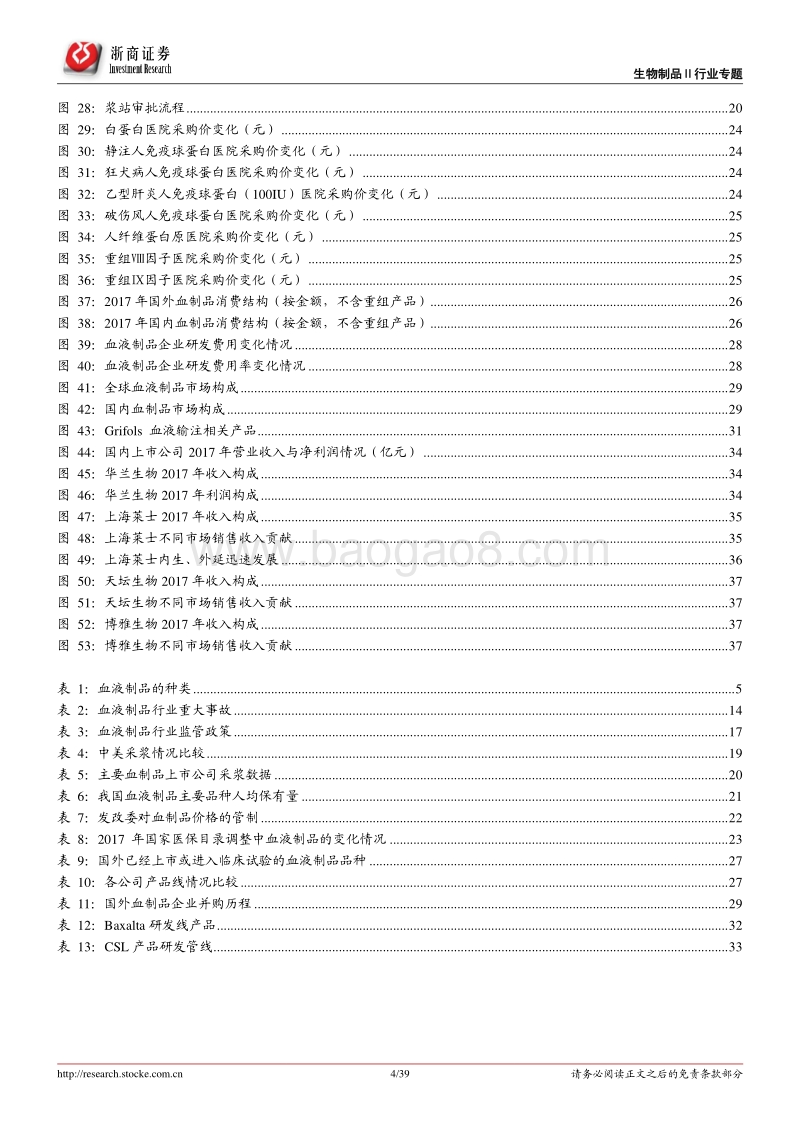 血制品行业深度报告：全球市场稳健增长，双重改革量价齐升.pdf_第4页