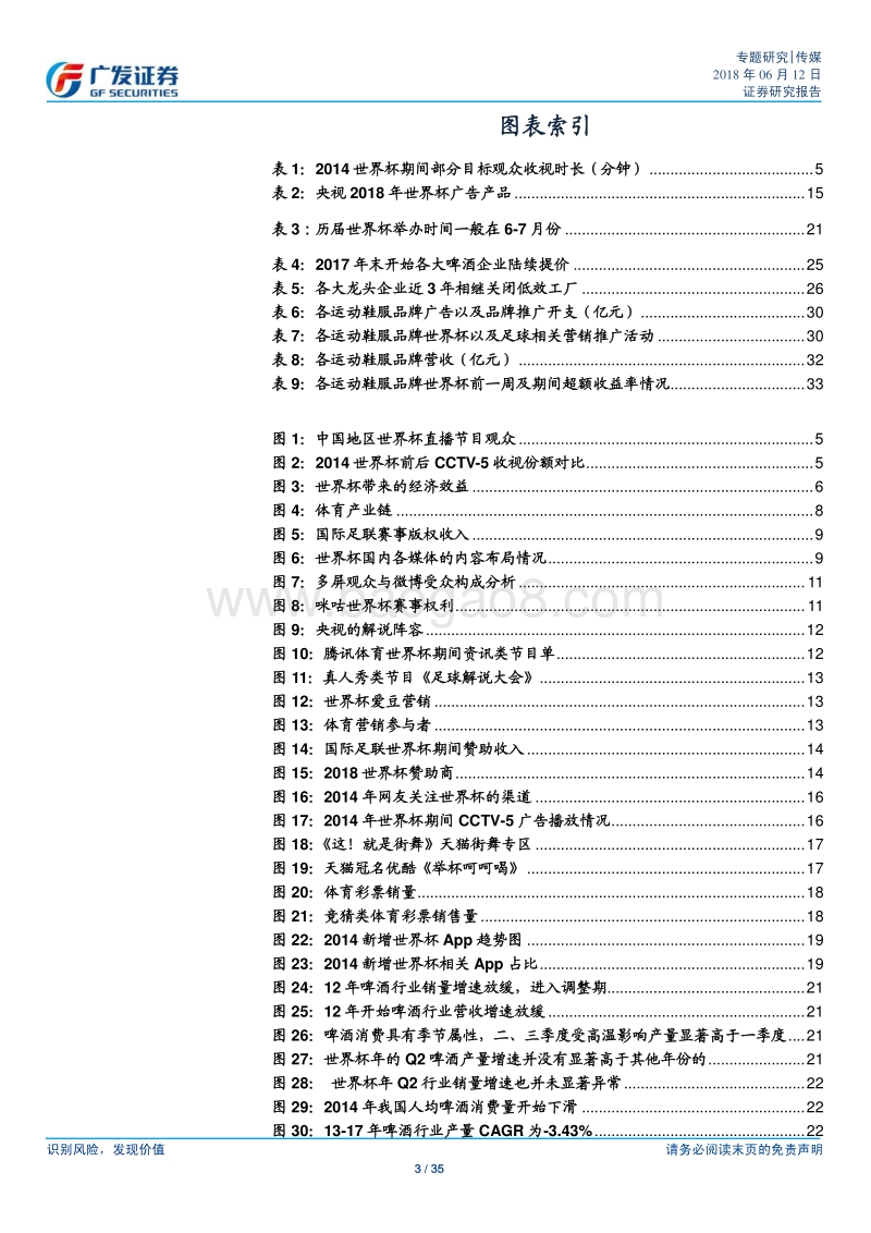 世界杯开赛在即，催化体育市场、食品饮料、纺织服装板块行情.pdf_第3页