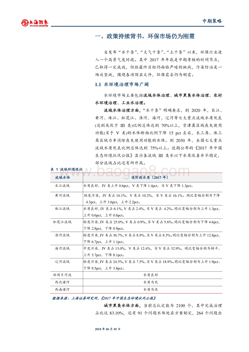 2018年环保行业中期投资策略：估值探底，关注现金流稳健的优质企业.pdf_第4页