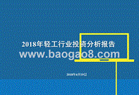 2018年轻工行业投资分析报告.pptx