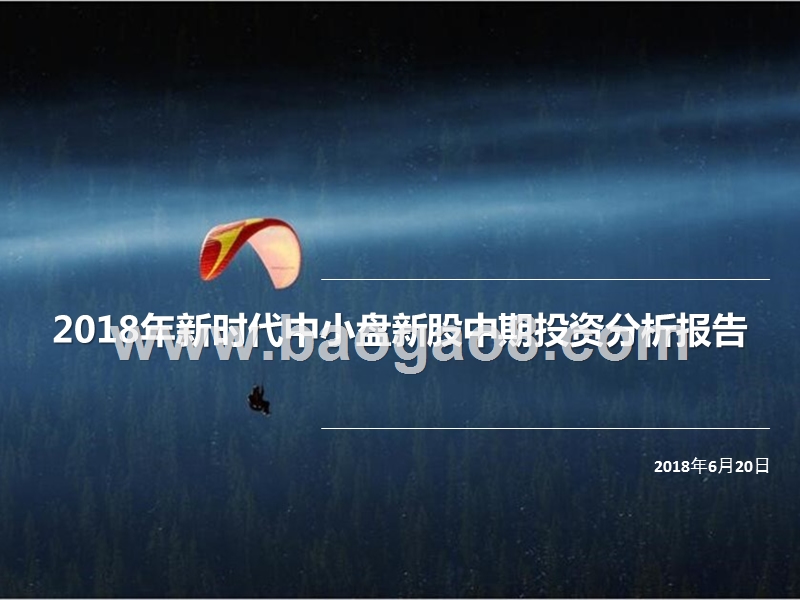 2018年新时代中小盘新股中期投资分析报告.pptx_第1页