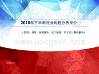 2018年下半年行业分析报告（医药、商贸、休闲服务、化工建材、军工及计算机板块）.pptx