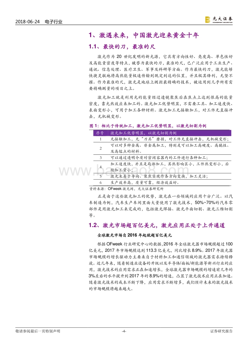 激光行业专题报告：激光制造时代来临，中国激光产业迎来黄金十年.pdf_第4页