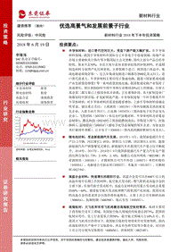新材料行业2018年下半年投资策略：优选高景气和发展前景子行业.pdf