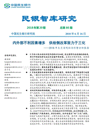 2018年5月宏观经济形势分析报告：内外部不利因素增多，供给侧改革致力于三化.pdf