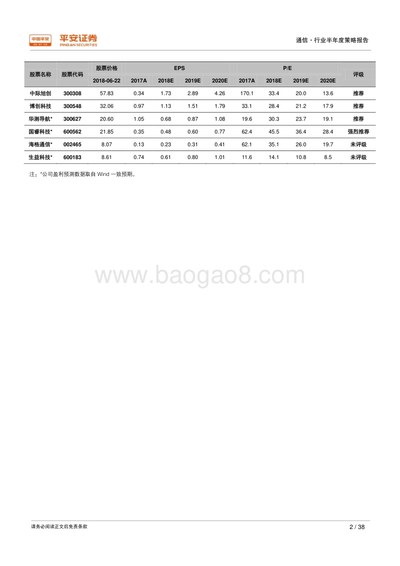 2018年通信行业半年度策略报告：新突破、新北斗、新周期.pdf_第2页