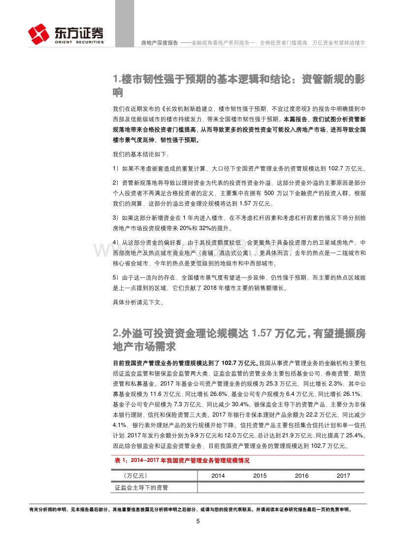 金融视角看地产系列报告一：合格投资者门槛提高，万亿资金有望转战楼市.pdf_第5页