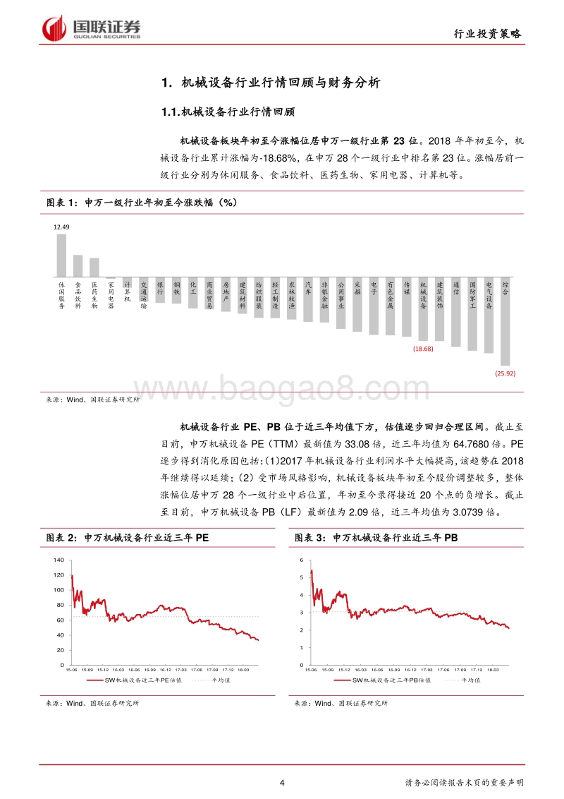 机械设备行业2018年半年度策略：核心零部件进口替代迎拐点，工程机械产业链维持高景气.pdf_第4页