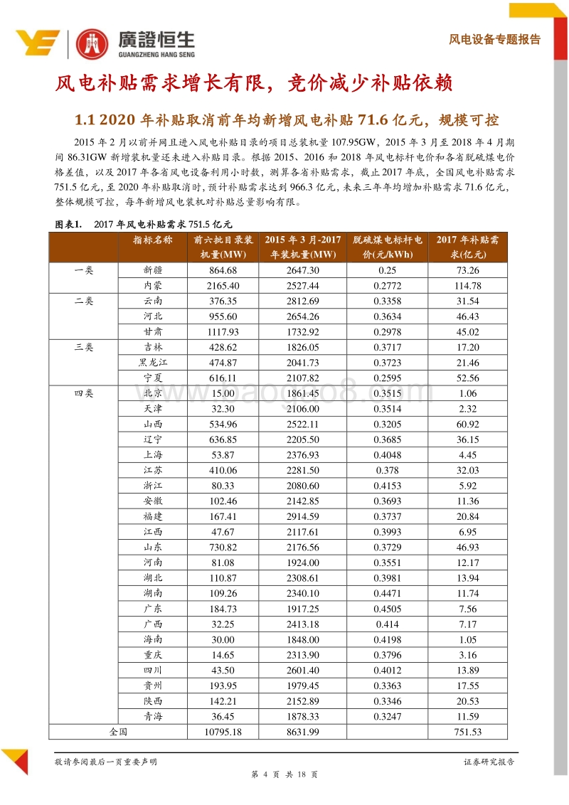 风电设备专题报告：平价助推风电迈向成长.pdf_第4页