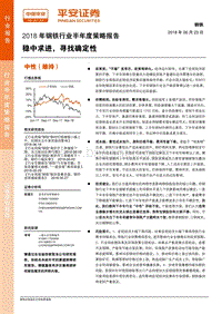 2018年钢铁行业半年度策略报告：稳中求进，寻找确定性.pdf