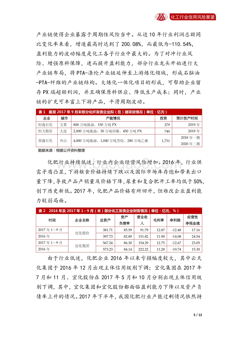化工行业2018年信用风险展望.pdf_第5页