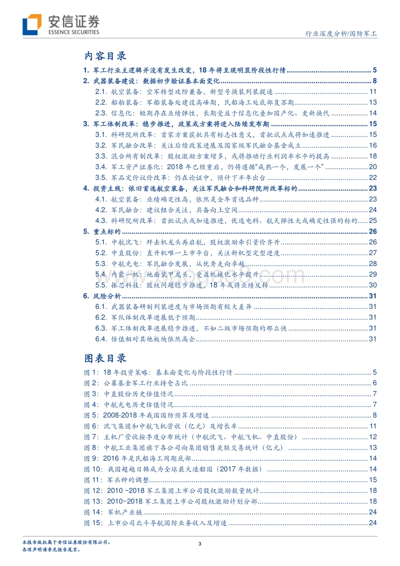 国防军工行业深度分析：发轫之力，重申18年基本面变化和阶段性行情.pdf_第3页