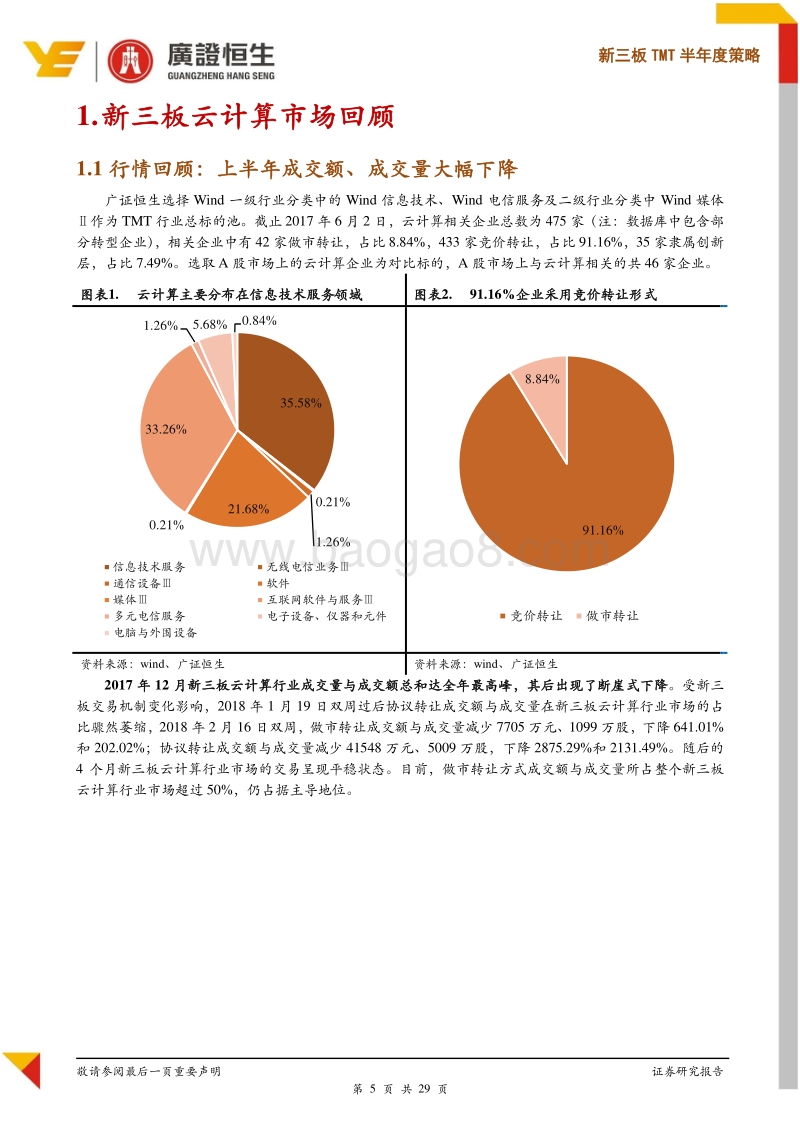 新三板TMT半年度策略：国内云计算蓄势腾飞时，关注优质赛道低估值企业.pdf_第5页