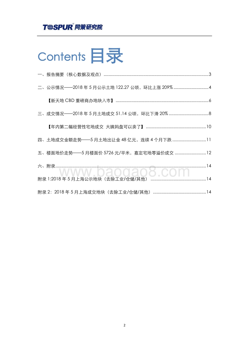 2018年6月上海土地市场报告.pdf_第2页