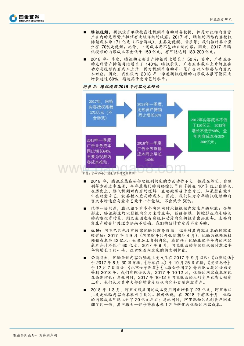 网络视频大战的下半场：头部内容持续扩张，腰部内容走向PGC.pdf_第5页