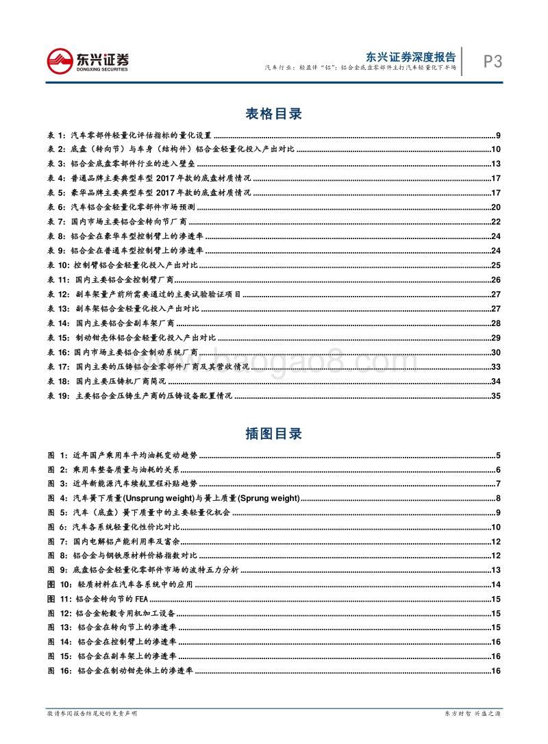汽车行业深度报告：轻盈伴“铝”：铝合金底盘零部件主打汽车轻量化下半场.pdf_第3页