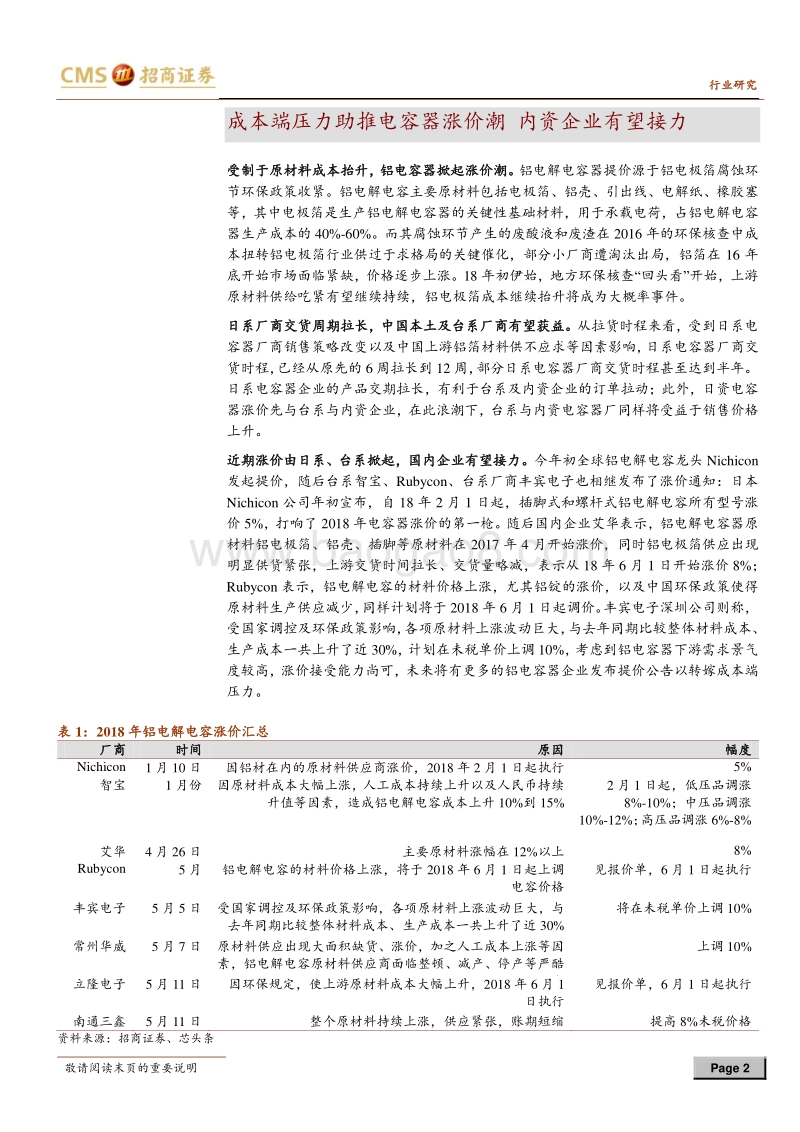 有色专题报告：铝电解电容器三巨头（三Con）.pdf_第2页