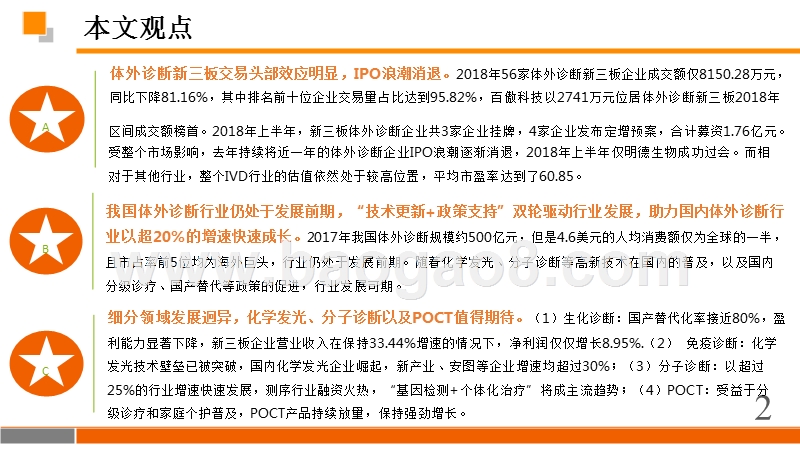 2018年技术+政策国产替代IVD行业分析报告.pptx_第2页
