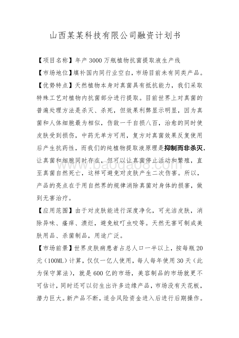 山西某某科技有限公司商业计划书.pdf_第3页