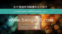 医疗器械跨境B2B商业计划书.pptx