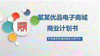 电子商城商业计划书.pptx