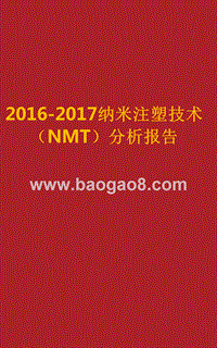 2016-2017纳米注塑技术（NMT）分析报告.pptx