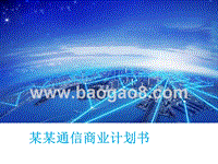 某某通信商业计划书.pptx