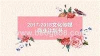 2017-2018文化传媒商业计划书.pptx