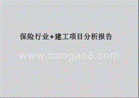保险行业+建工项目分析报告.pptx