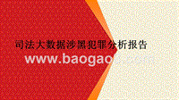 司法大数据涉黑犯罪分析报告.pptx