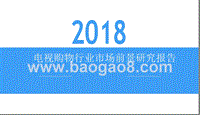 2018电视购物行业市场前景研究报告.pptx